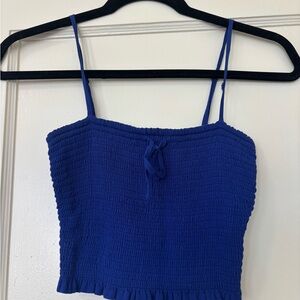 Wilfred Azure Smocked Tank